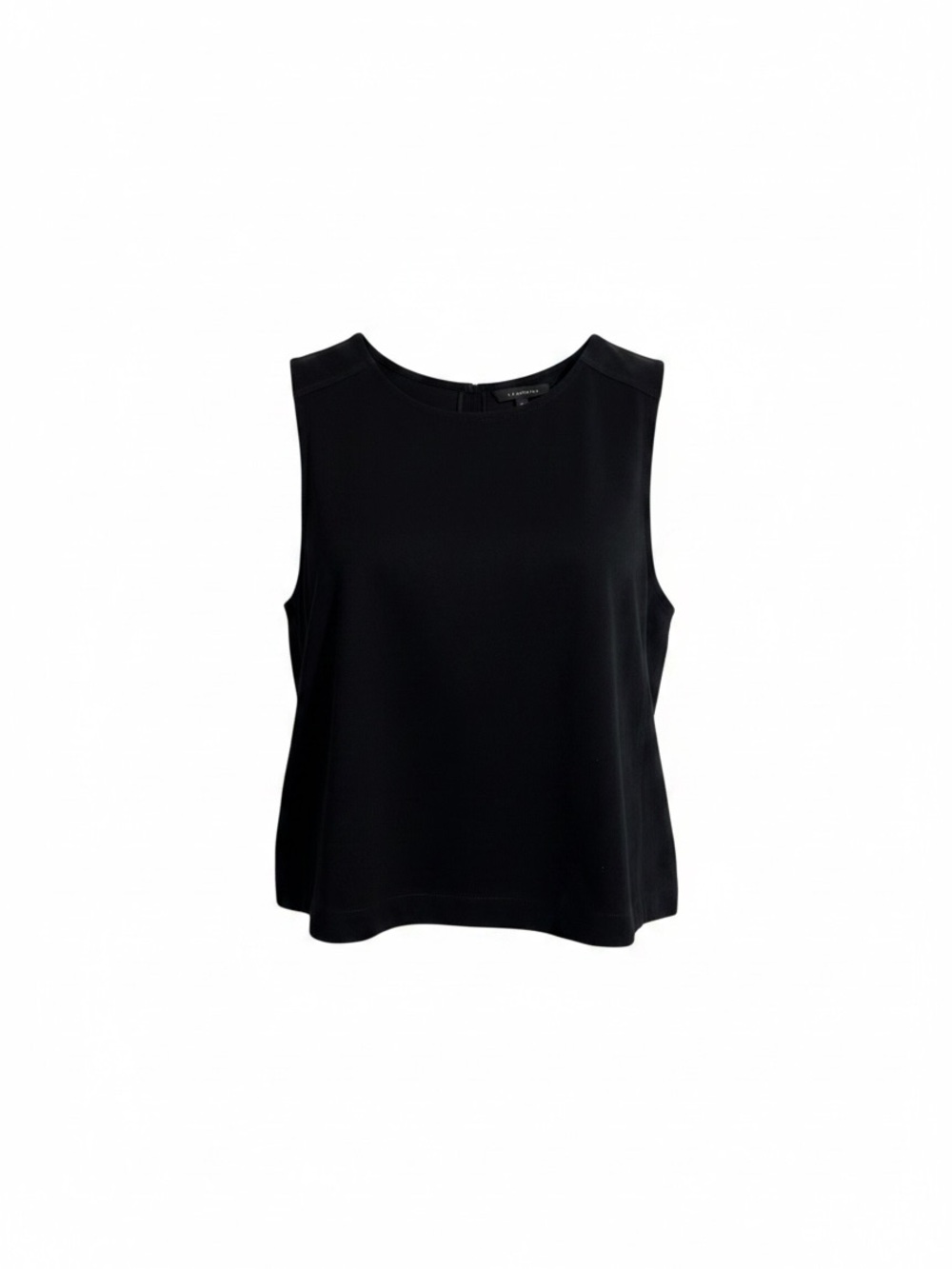 Banana Republic Black Sleeveless Suede Like  Crewneck Tank Size XL